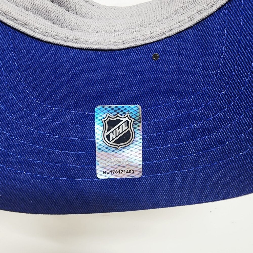 Vancouver Canucks NHL Licensed White Visor Hat By Zephyr - Picture 7 of 7
